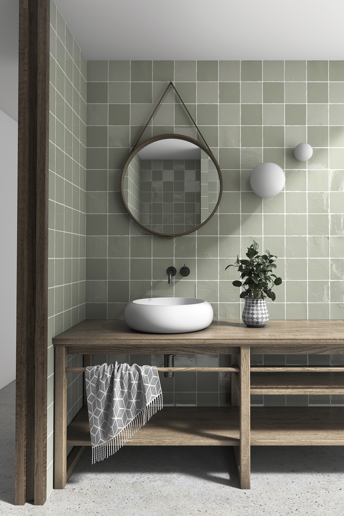 Azulejo tipo Metro para Baños Trending Colors Laurel 13×13