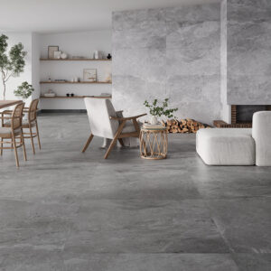 Pavimento imitación piedra Erding Silver 60X120 Erding Grey 120X120