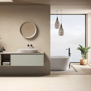 gres porcelánico cemento Cromat Marfil 60X60 60X120